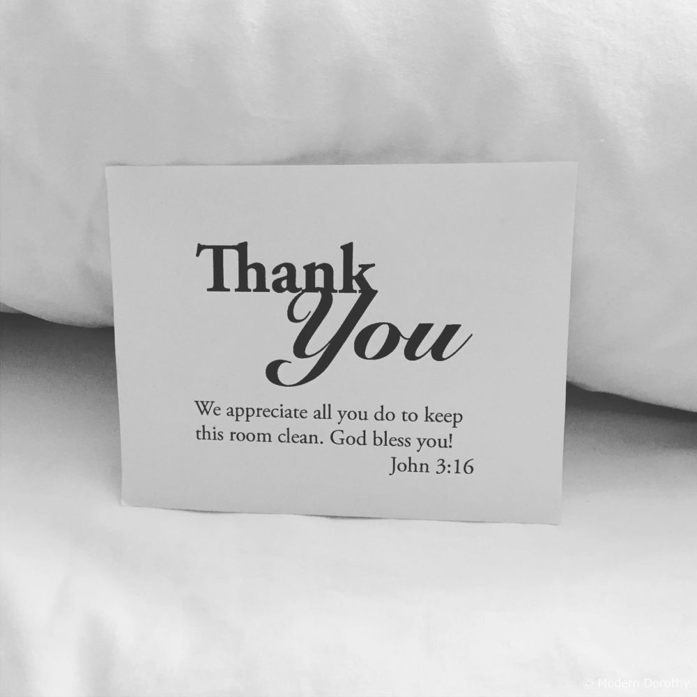 Printable Thank You Card for Hotel Staff Appreciation – Religious Thank You Note – Digital PDF Appreciation Note for Easy Printing